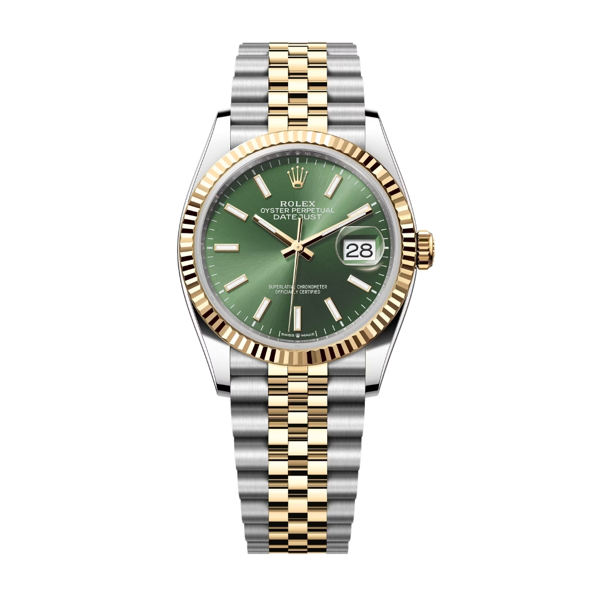 Rolex Datejust 36 126233 Mặt Số Green Olive 126233-0057