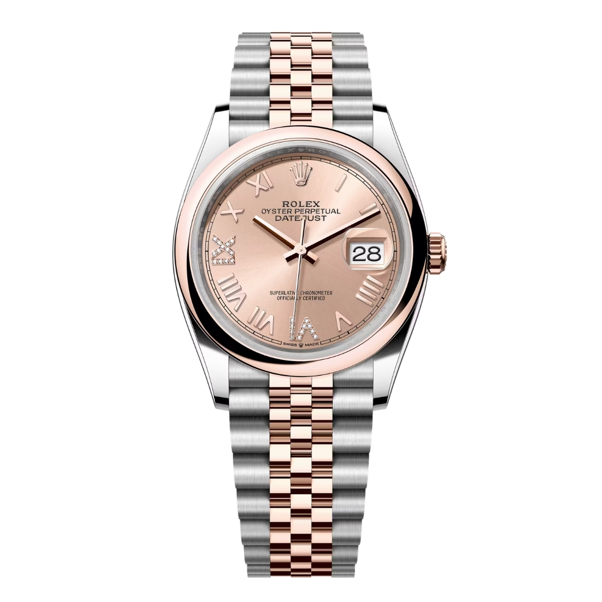 Đồng Hồ Rolex Datejust 36 126201 Mặt Số Hồng 126201-0049