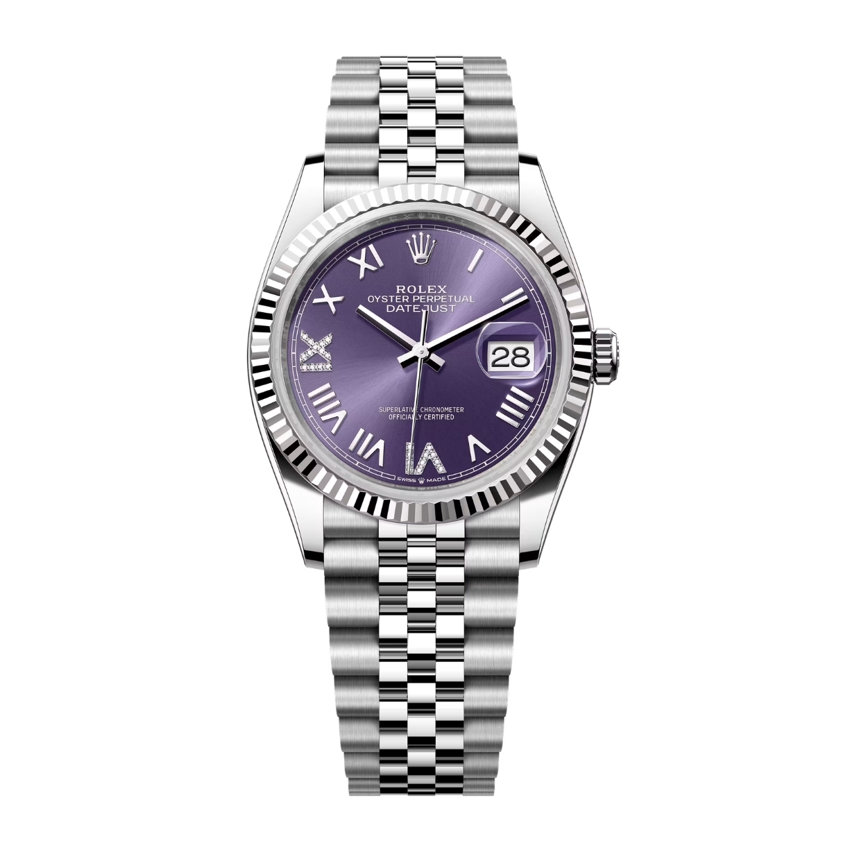 Rolex Datejust 36 126234 Mặt Số Tím Aubergine 126234-0063