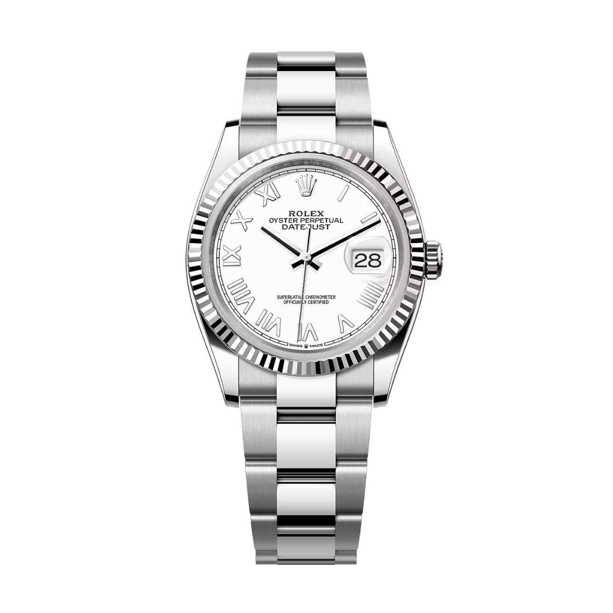 Đồng Hồ Rolex Datejust 36 126234 Mặt Số Trắng 126234-0062