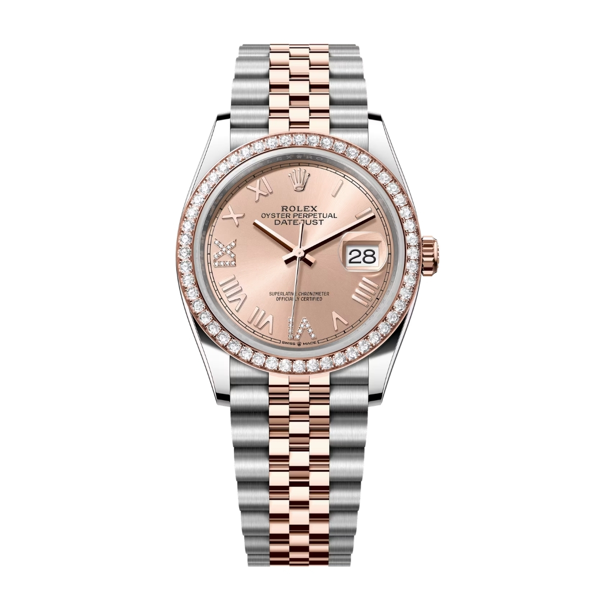 Đồng Hồ Rolex Datejust 36 126281RBR Mặt Số Pink Rosé 126281RBR-0037