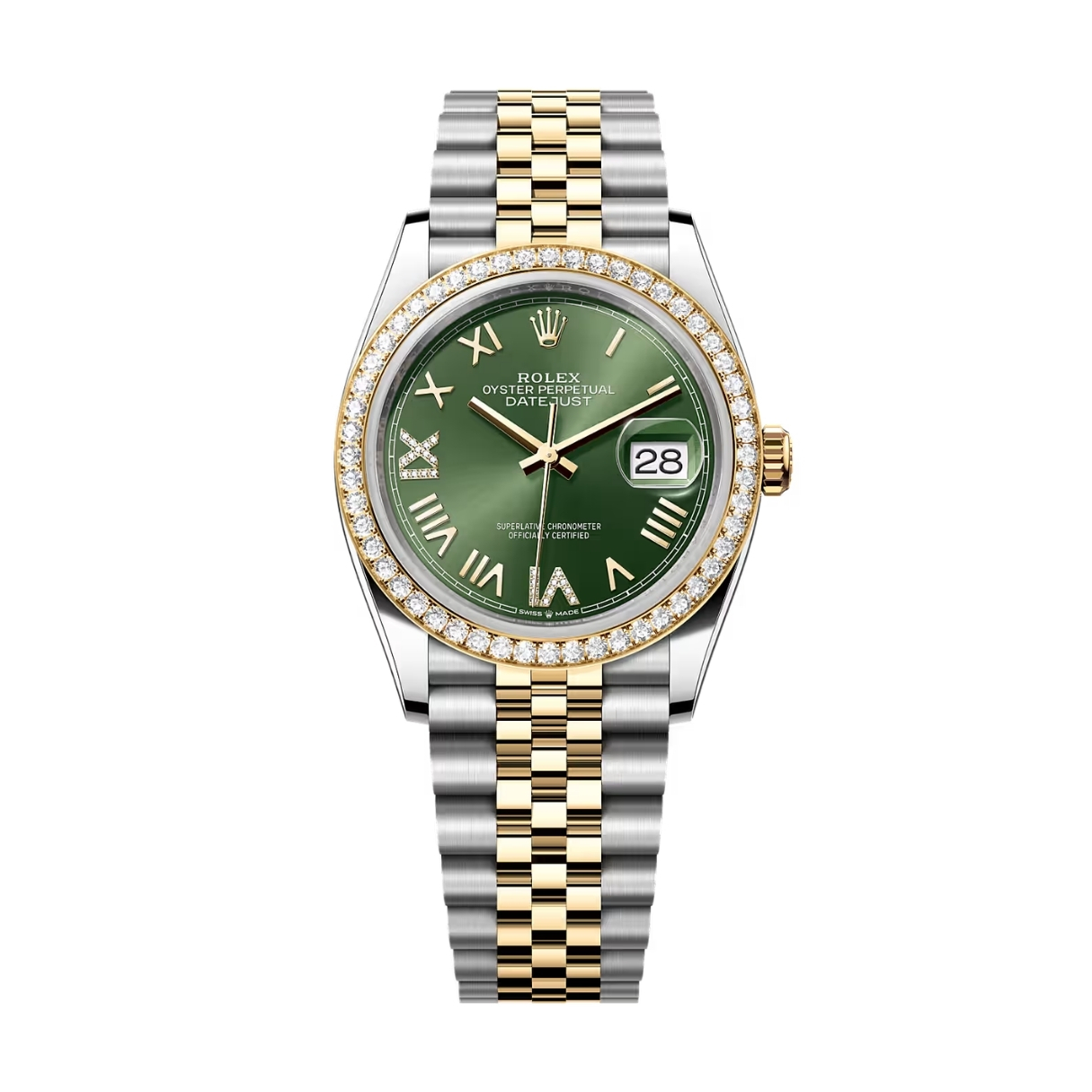 Rolex Datejust 36 126283RBR Mặt Số Green Olive 126283RBR-0035