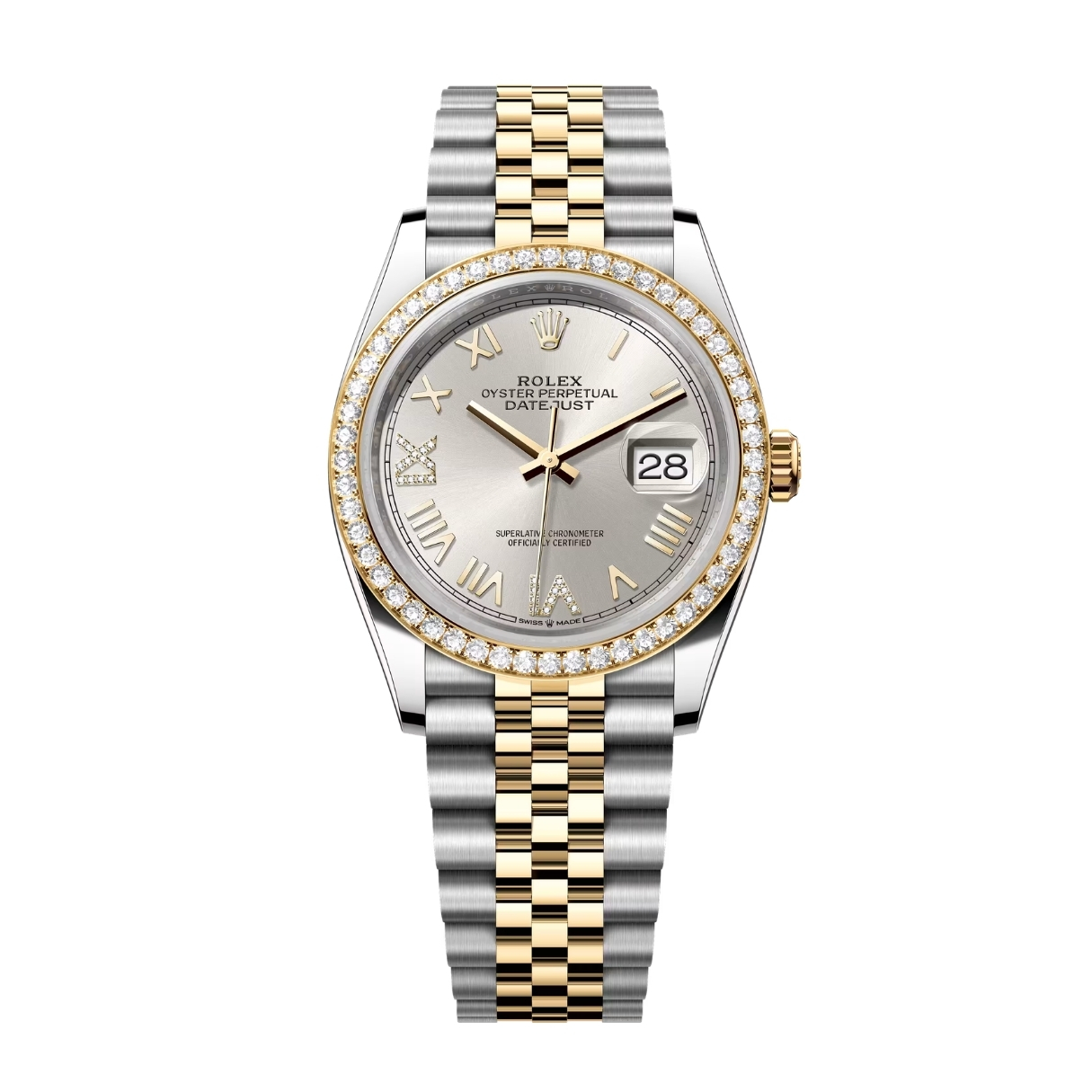 Đồng Hồ Rolex Datejust 36 26283RBR Mặt Số Sliver 126283RBR-0037