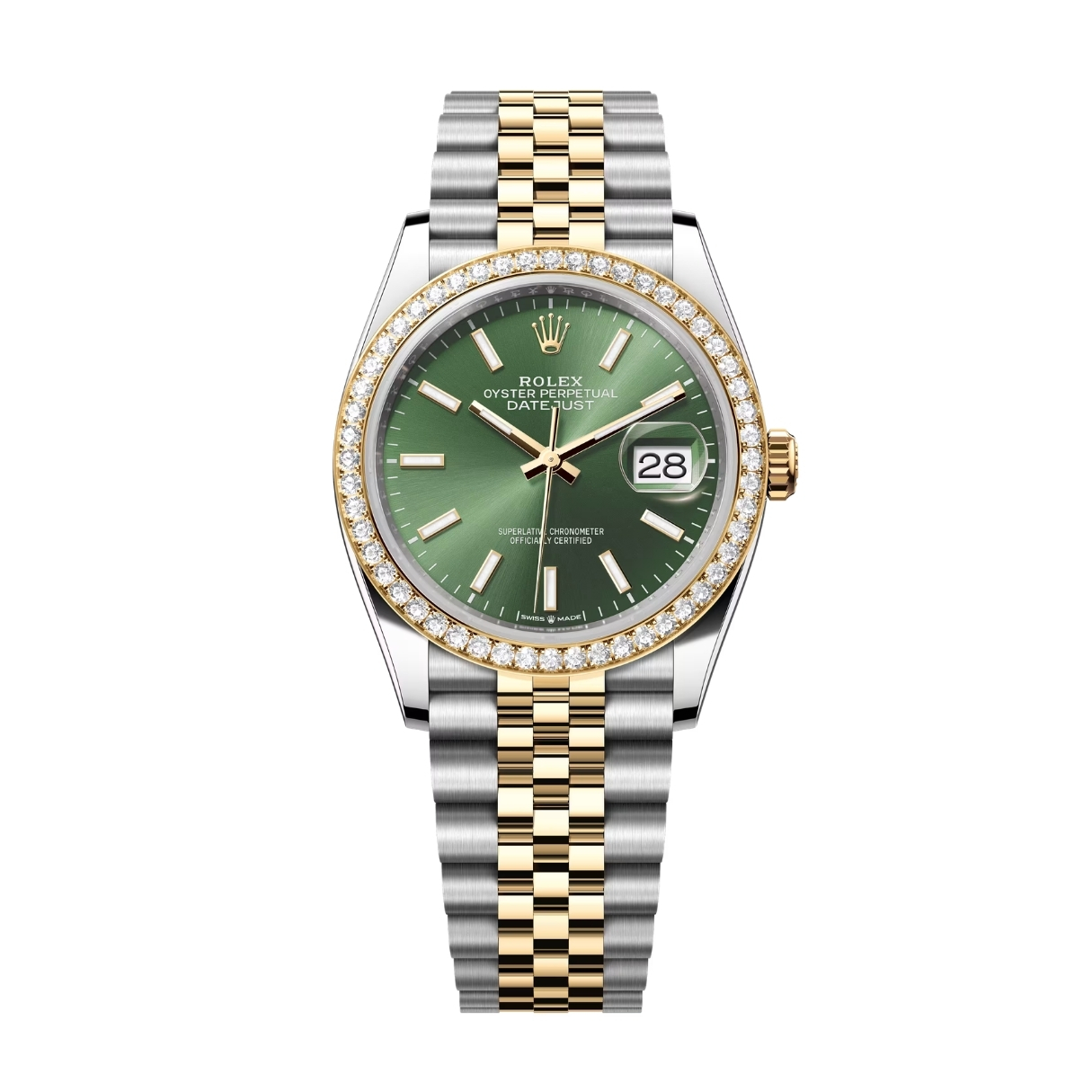 Rolex Datejust 36 126283RBR Mặt Số Green Olive 126283RBR-0043