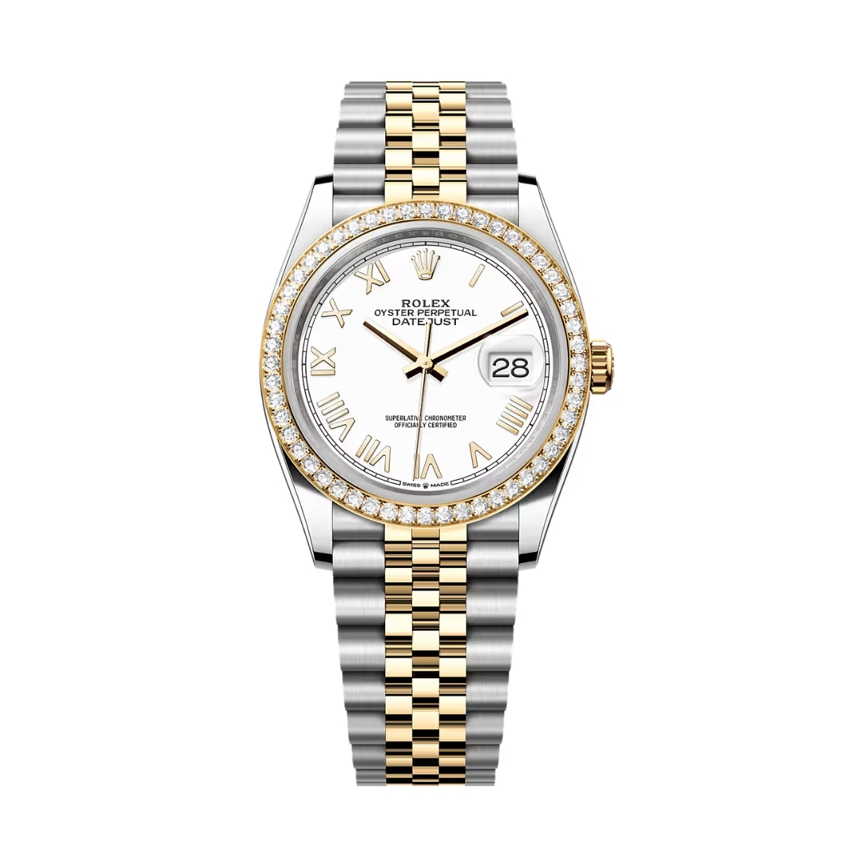 Đồng Hồ Rolex Datejust 36 126283RBR Mặt Số Trắng 126283RBR-0033