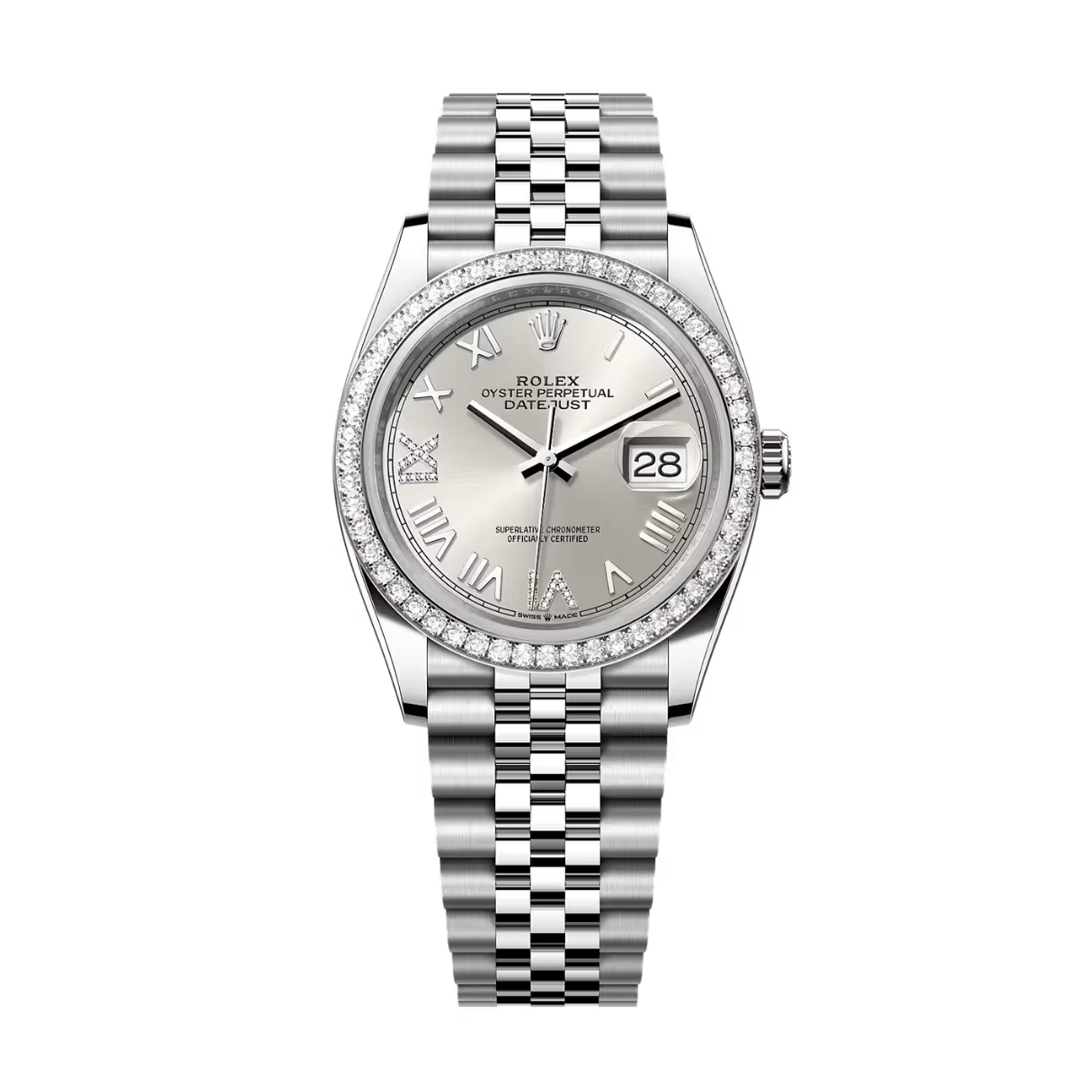 Đồng Hồ Rolex Datejust 36 126284RBR Mặt Số Bạc 126284RBR-0059