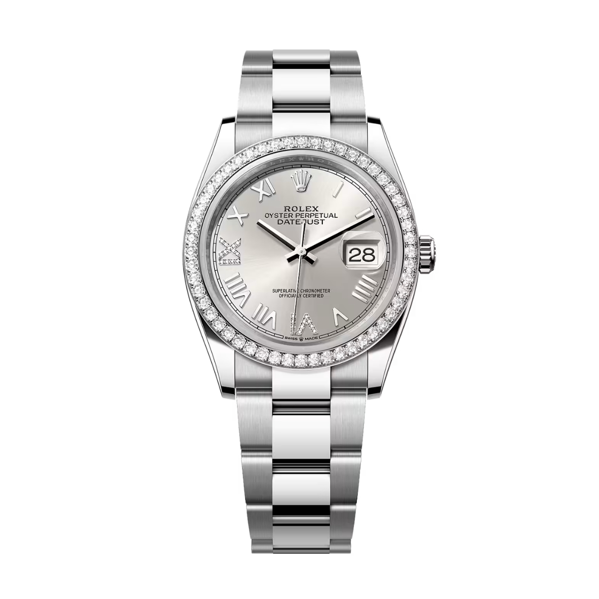 Đồng Hồ Rolex Datejust 36 126284RBR Mặt Số Bạc 126284RBR-0060