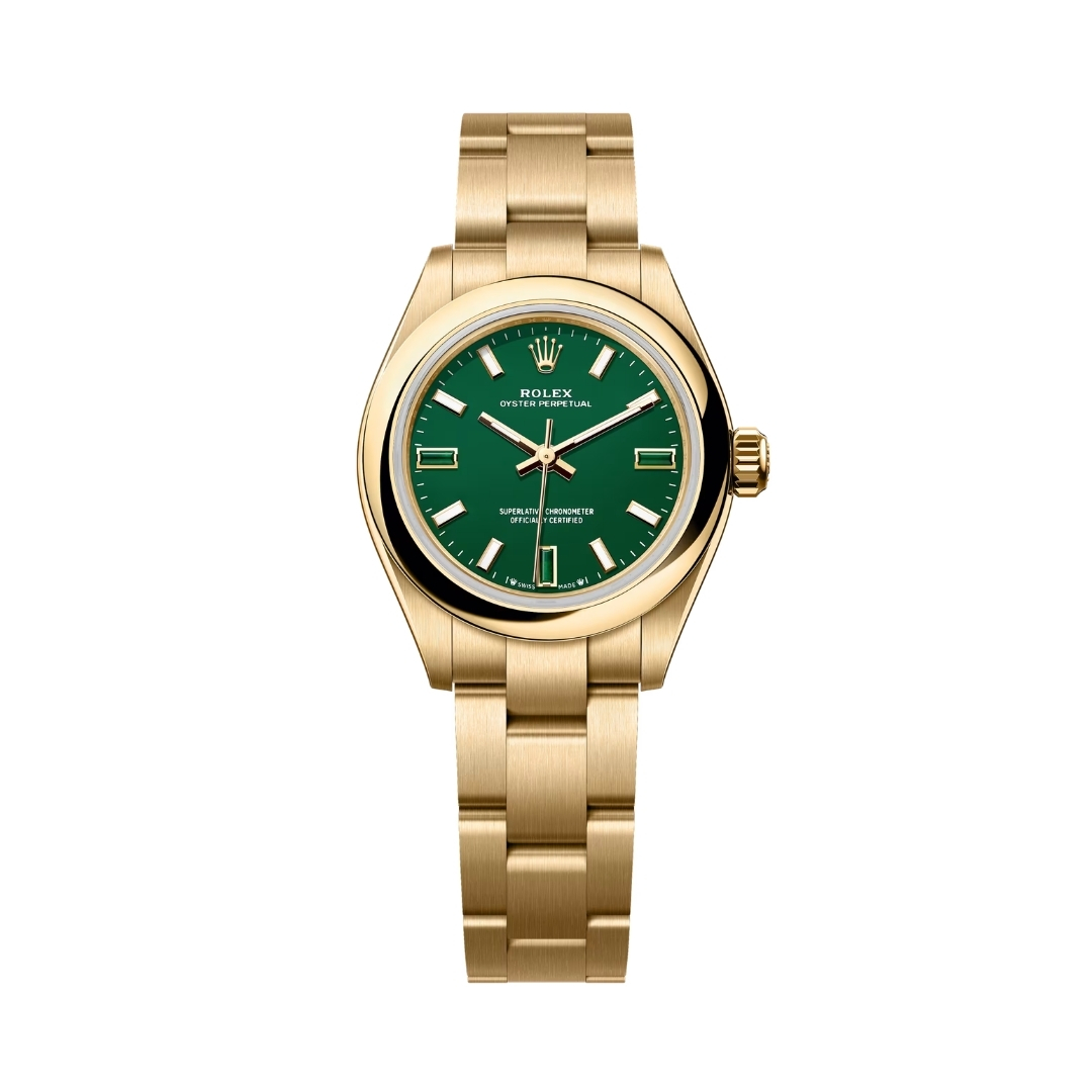 Rolex Oyster Perpetual 28 276208 Mặt Số Xanh Lá 276208-0002