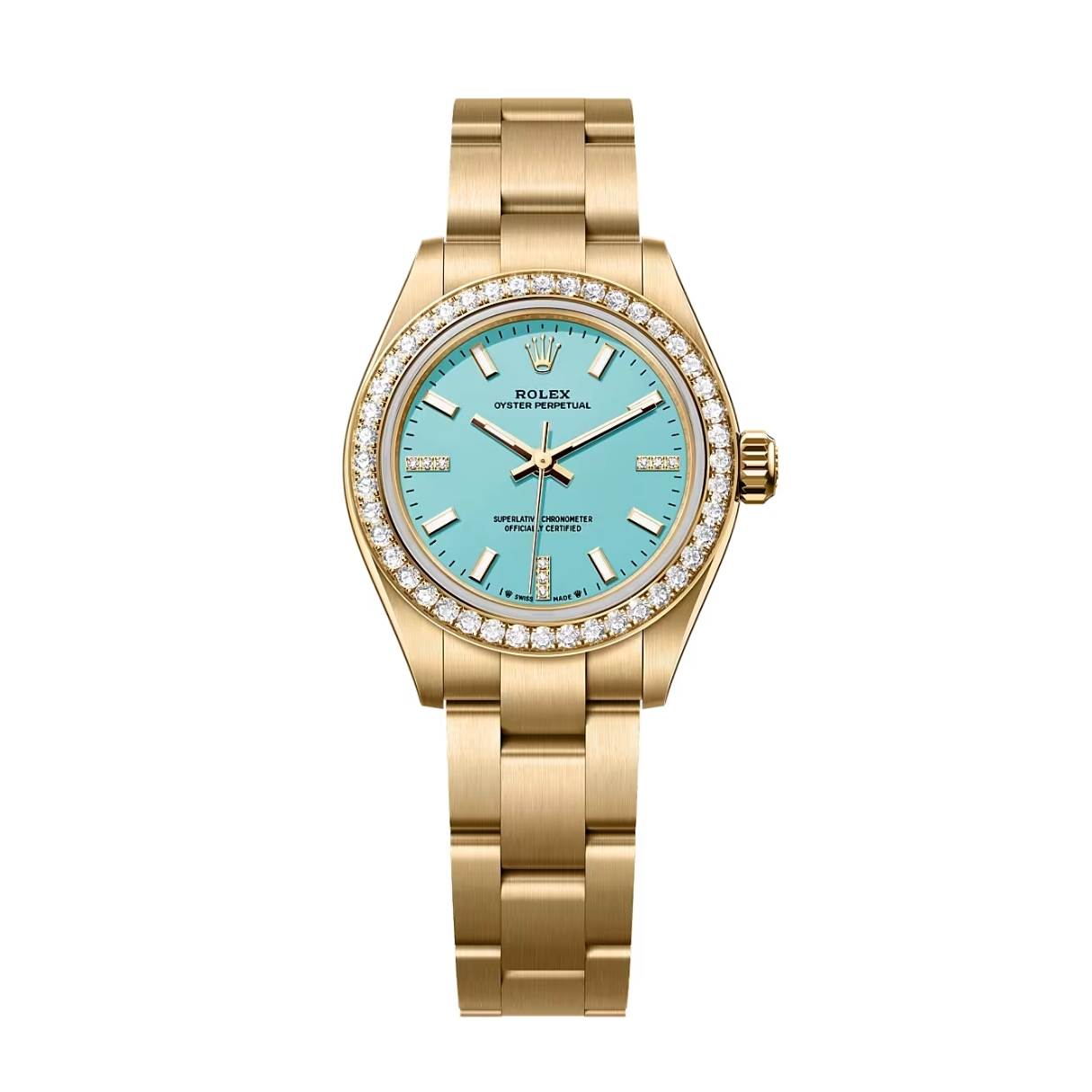 Rolex Oyster Perpetual 28 276248RBR Mặt Số Xanh 276248RBR-0001