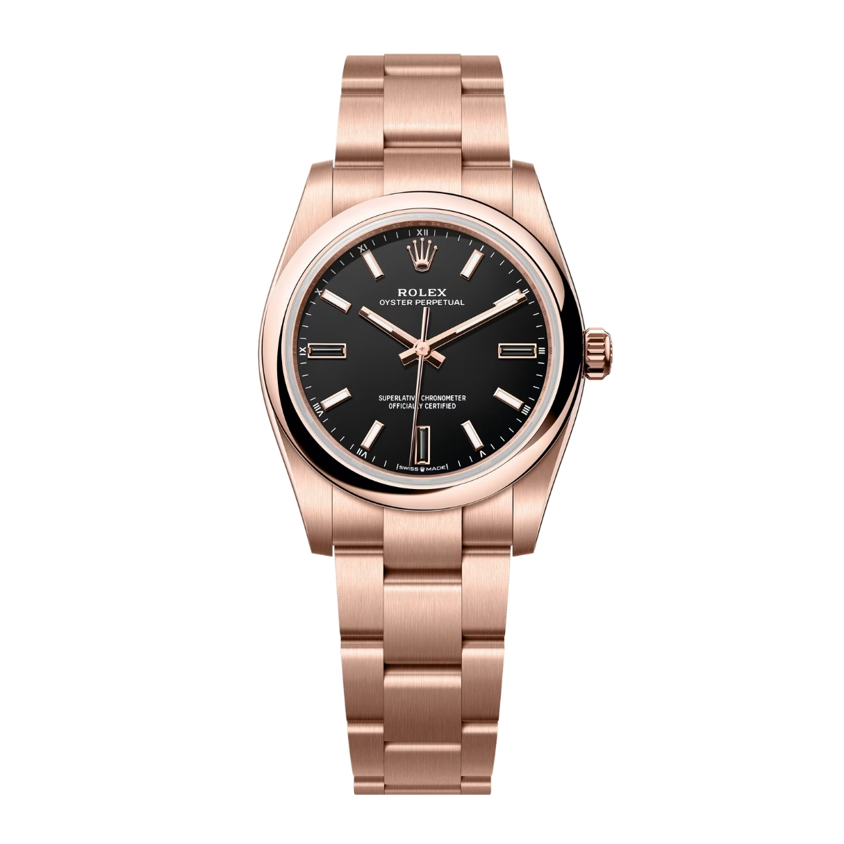 Rolex Oyster Perpetual 34 124205 Mặt Số Đen 124205-0001