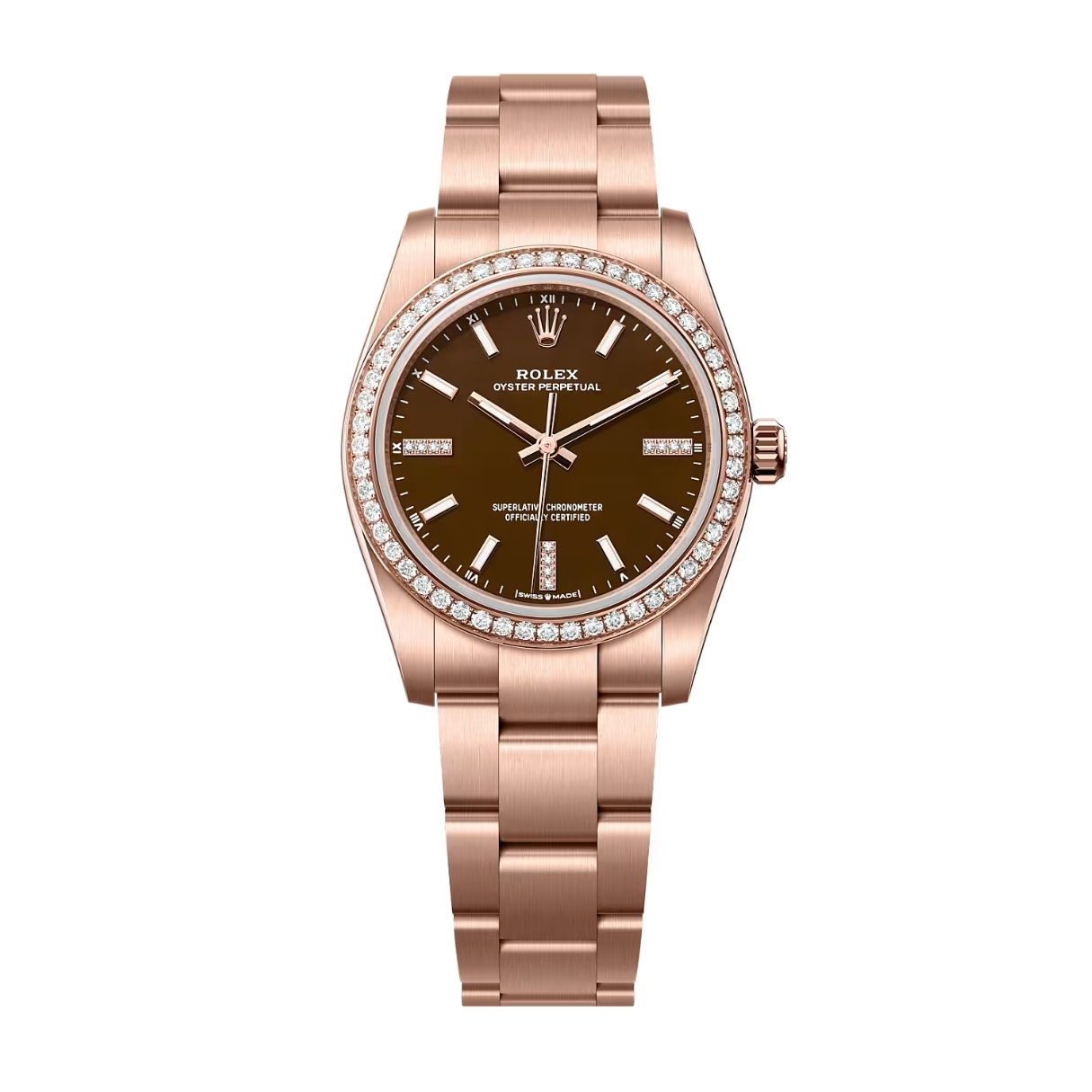 Rolex Oyster Perpetual 34 124245RBR Mặt Số Nâu 124245RBR-0001