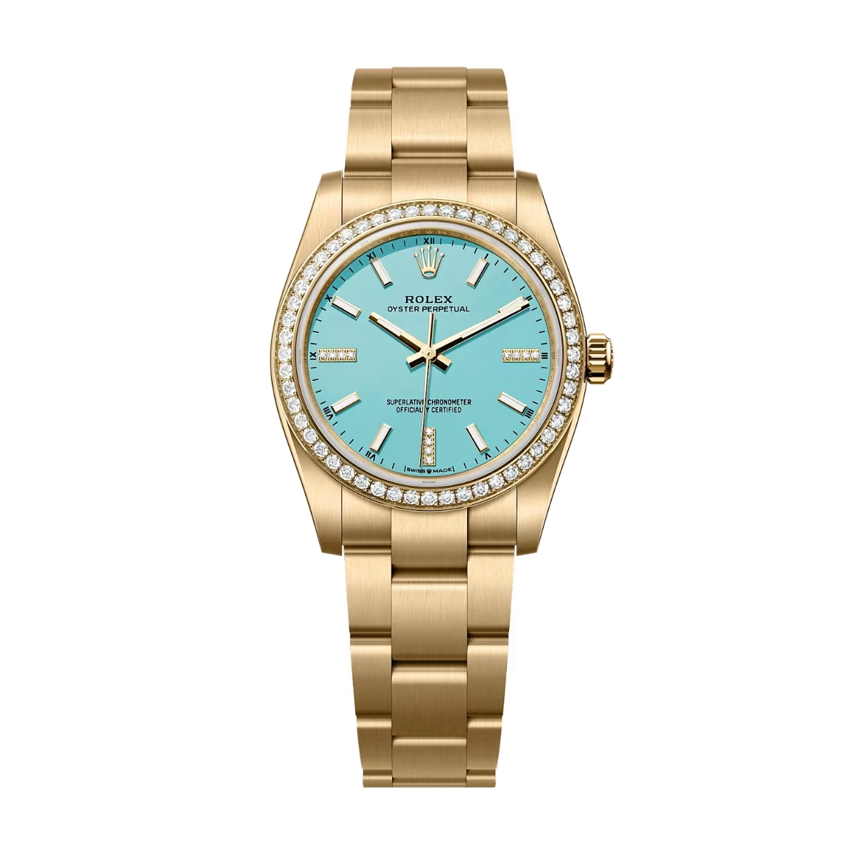Rolex Oyster Perpetual 34 124248RBR Mặt Số Blue 124248RBR-0002
