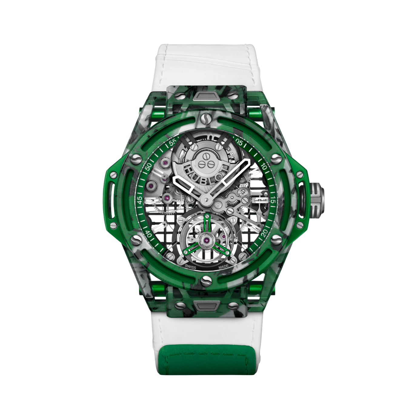 Đồng Hồ Hublot Big Bang Tourbillon Novak Djokovic Goat Edition Green 44mm 429.QKG.0120.NR.DJO26