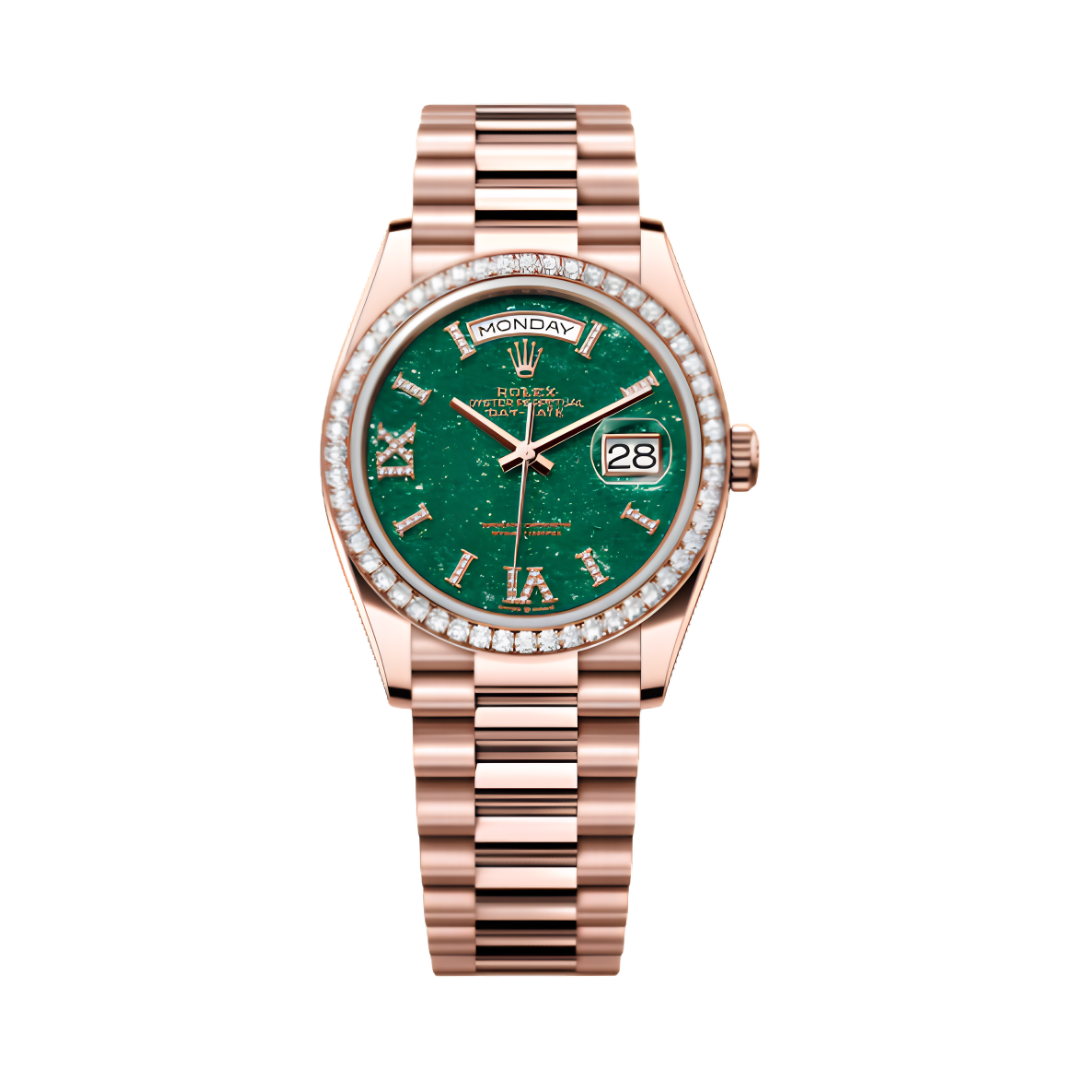 Đồng Hồ Rolex Day-Date 36 128345RBR Mặt Số Xanh 128345RBR Aventurine