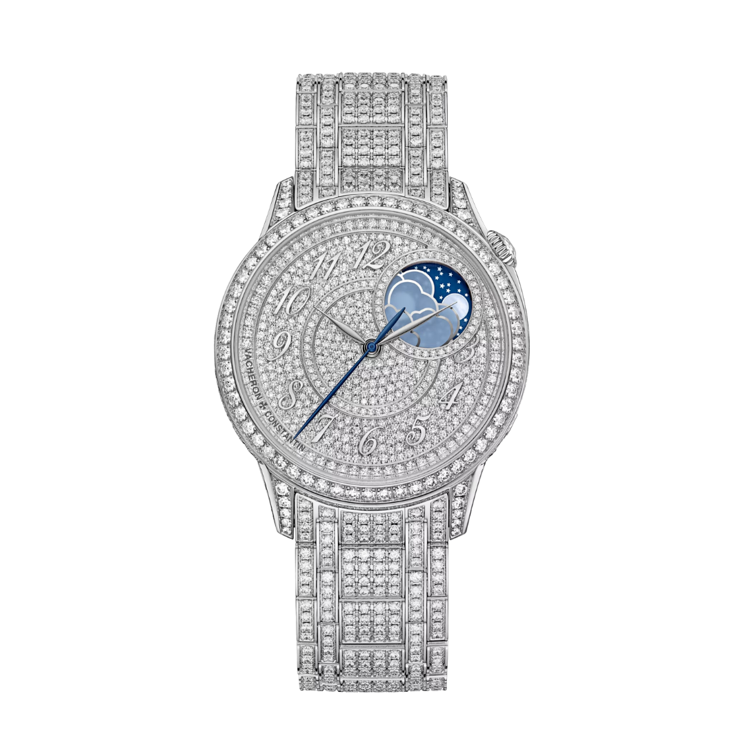 Đồng Hồ Vacheron Constantin Égérie Gold Moon Phase Jewellery 8016F/127G-B499