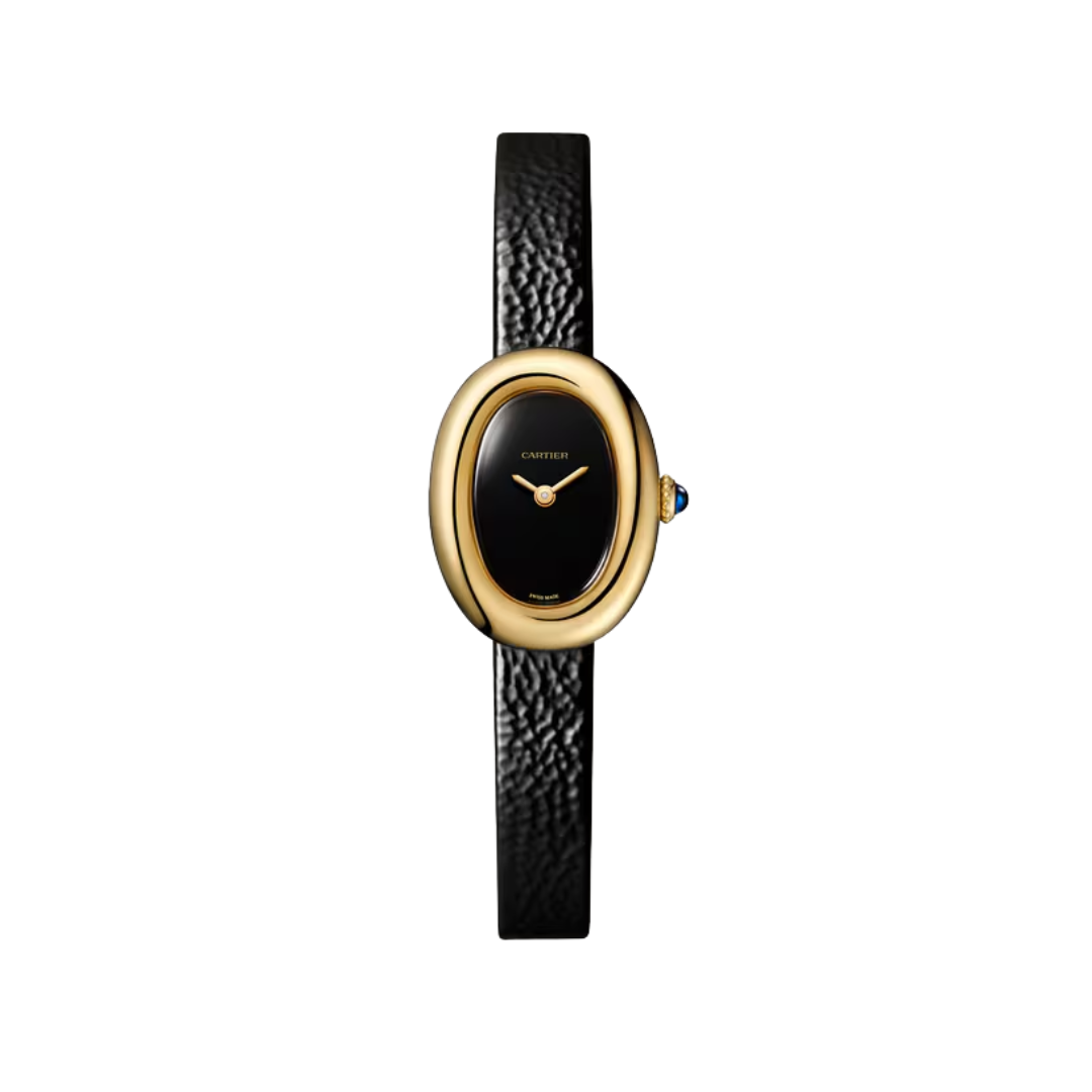 Đồng Hồ Cartier Baignoire Yellow Gold Black Dial 18.7mm WGBA0040