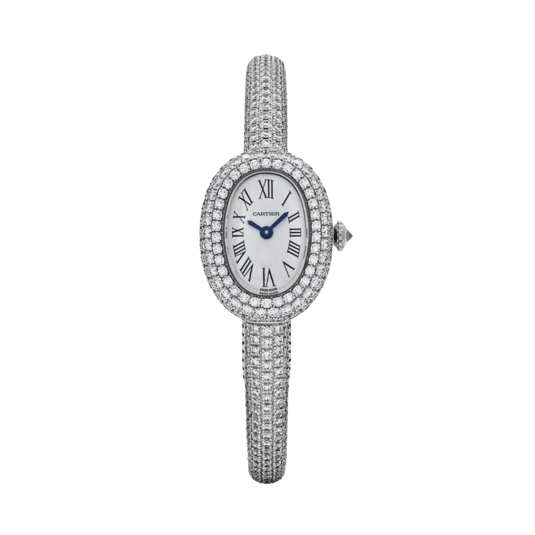 Đồng Hồ Cartier Baignoire White Gold Diamond Dial 18.7mm HPI01773