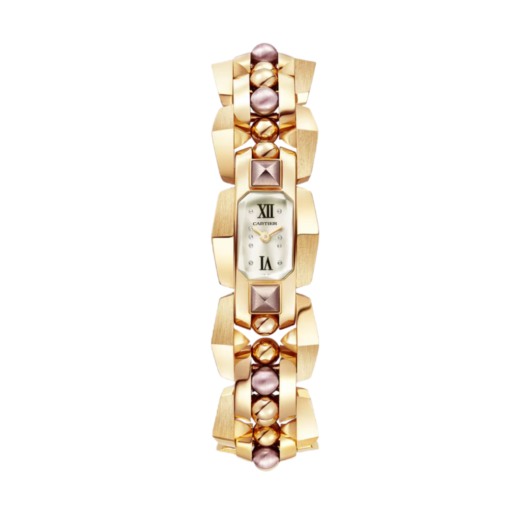 Đồng Hồ Cartier Clash [Un]limited Yellow And Purple Gold Silver Dial 18.4mm WGMB0002