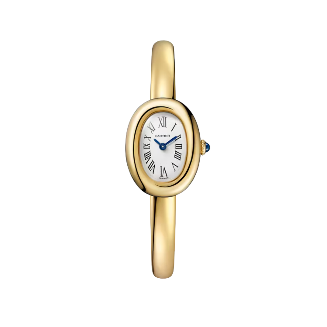 Đồng Hồ Cartier Baignoire Yellow Gold Silver Dial 18.7mm WGBA0078