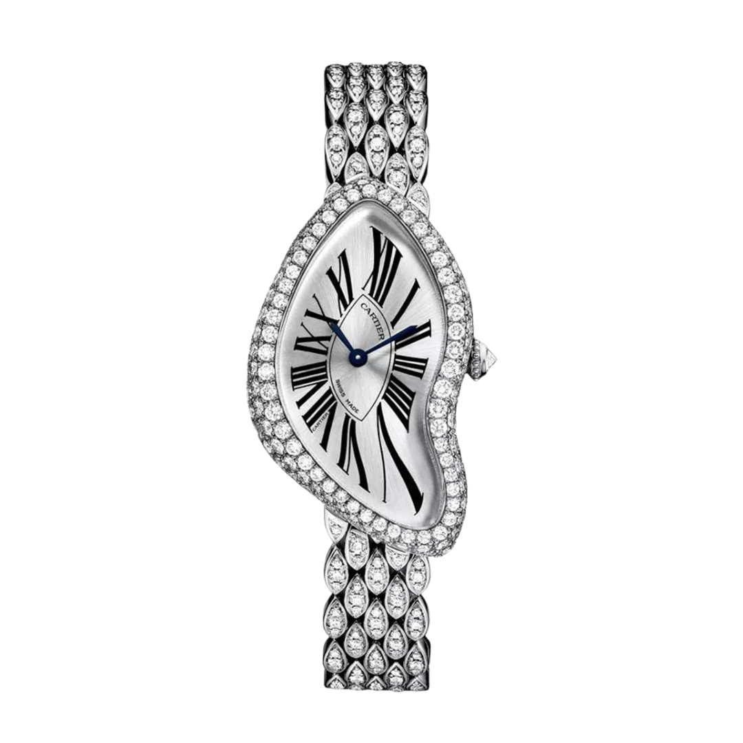 Đồng Hồ Cartier Crash White Gold Diamonds 25.5mm HPI00654