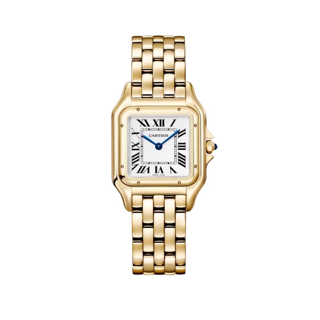 Đồng Hồ Cartier Panthère De Cartier Yellow Gold Silver Dial 29mm WGPN0009