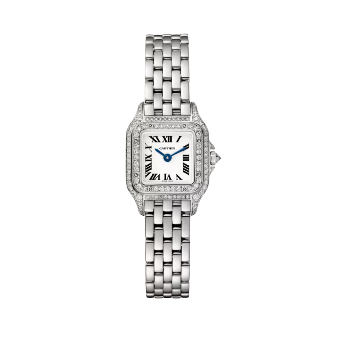 Đồng Hồ Cartier Panthère De Cartier White Gold Silver Dial 18.5mm WJPN0070