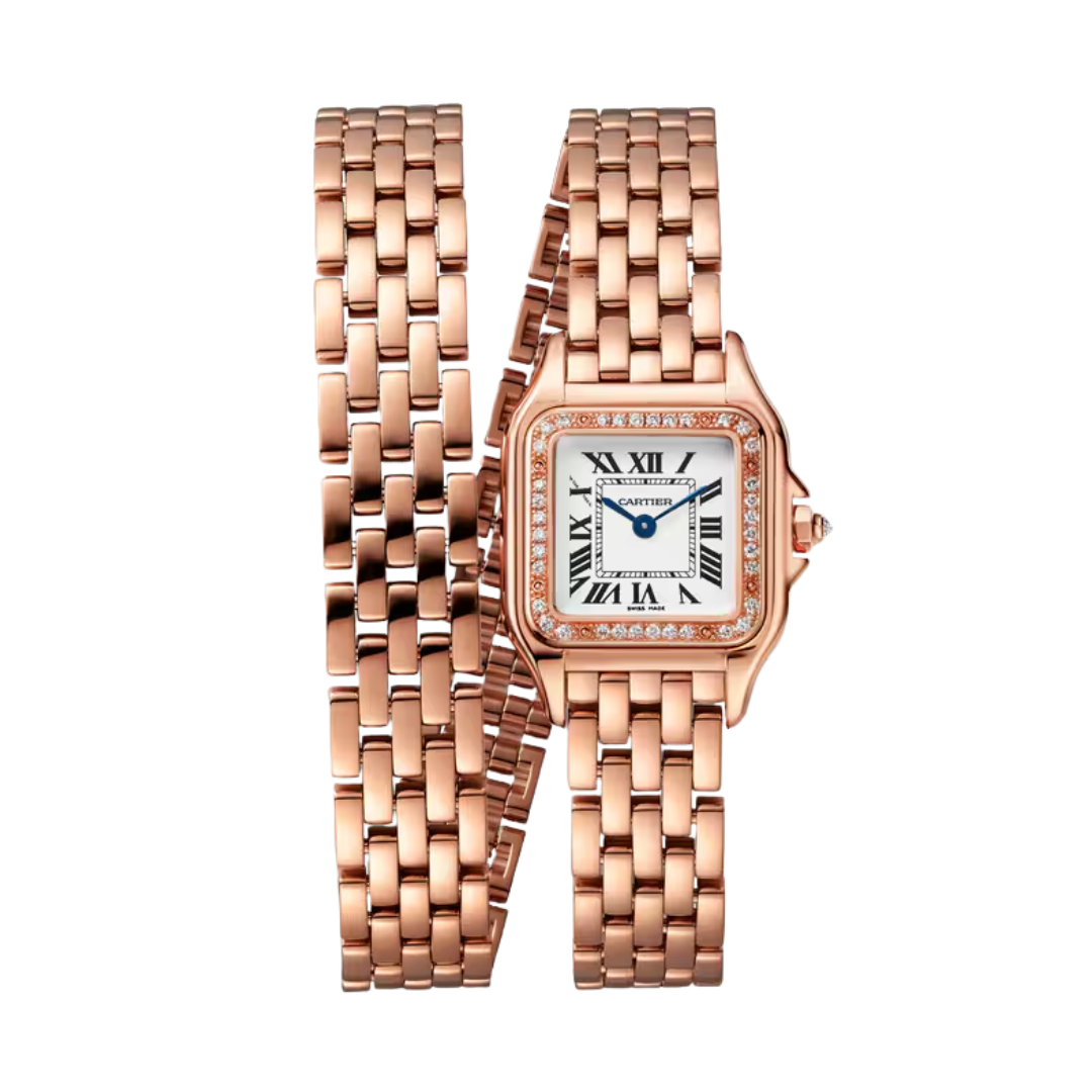 Đồng Hồ Cartier Panthère De Cartier Rose Gold Silver Dial 22mm WJPN0069