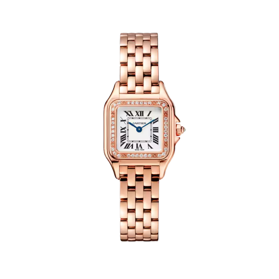 Đồng Hồ Cartier Panthère De Cartier Rose Gold Silver Dial 22mm WJPN0049