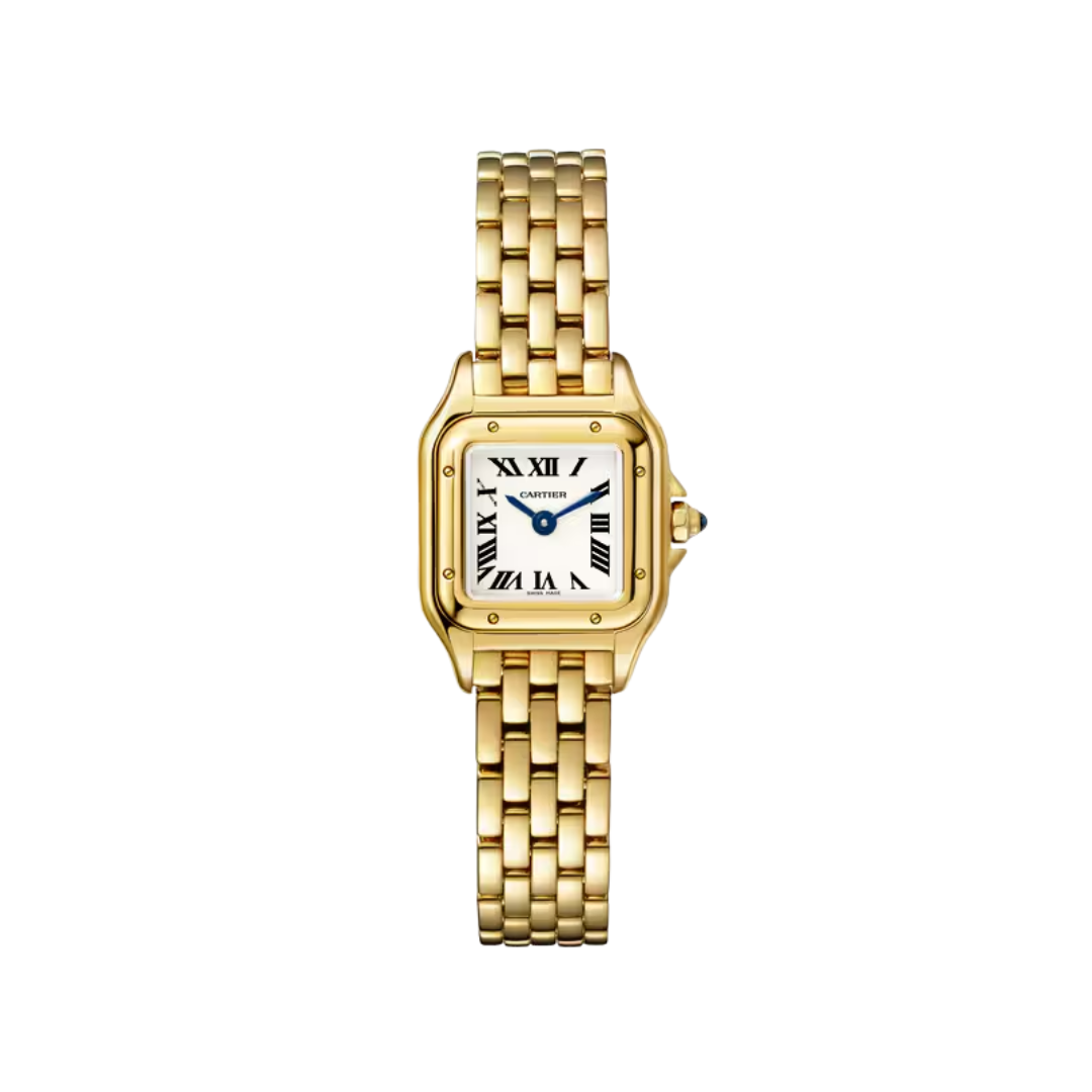 Đồng Hồ Cartier Panthère De Cartier Yellow Gold Silver Dial 18.5mm WGPN0048