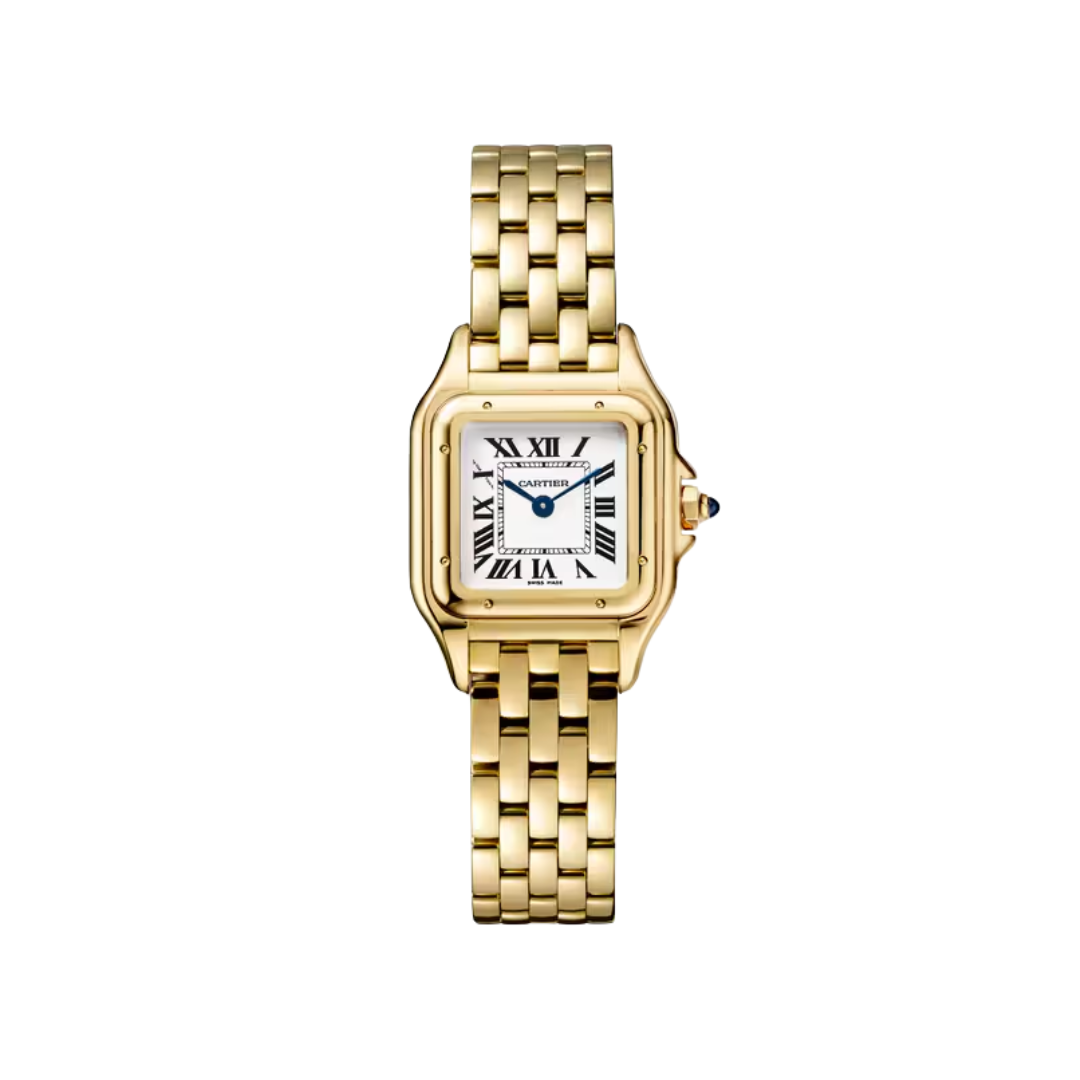 Đồng Hồ Cartier Panthère De Cartier Yellow Gold Silver Dial 22mm WGPN0059