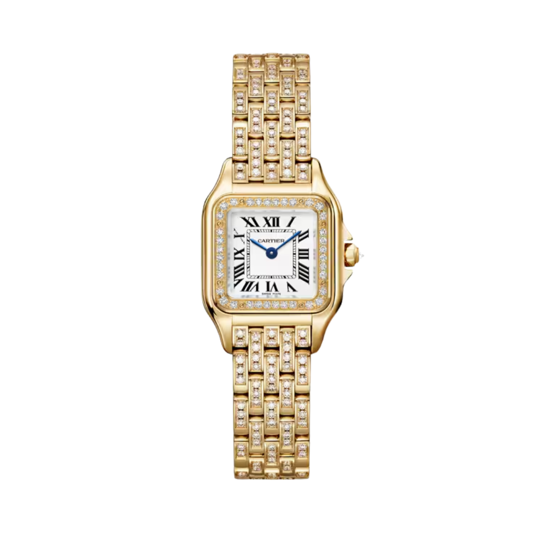 Đồng Hồ Cartier Panthère De Cartier Yellow Gold Silver Dial 22mm WJPN0059
