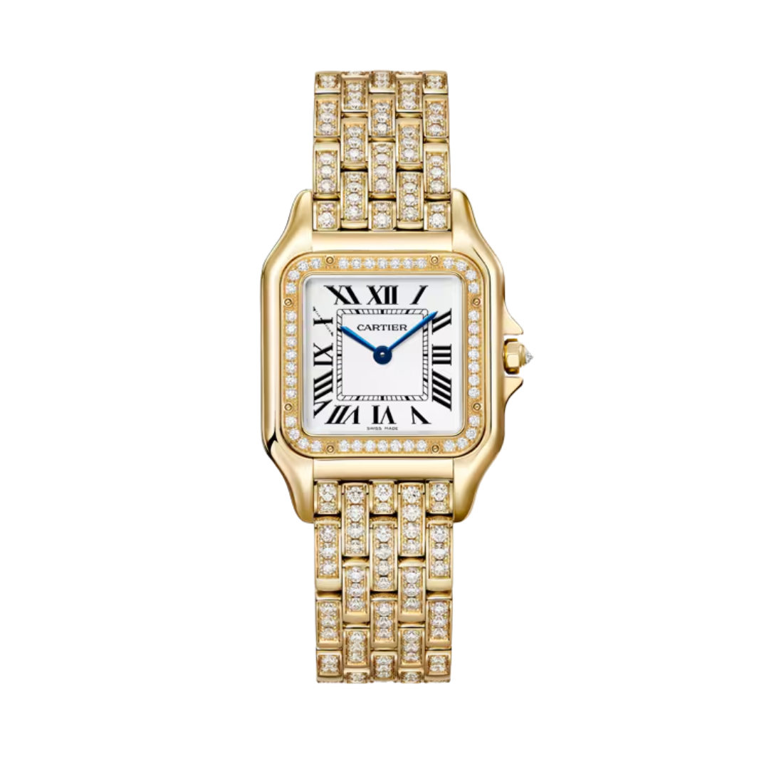 Đồng Hồ Cartier Panthère De Cartier Yellow Gold Silver Dial 26.7mm WJPN0060