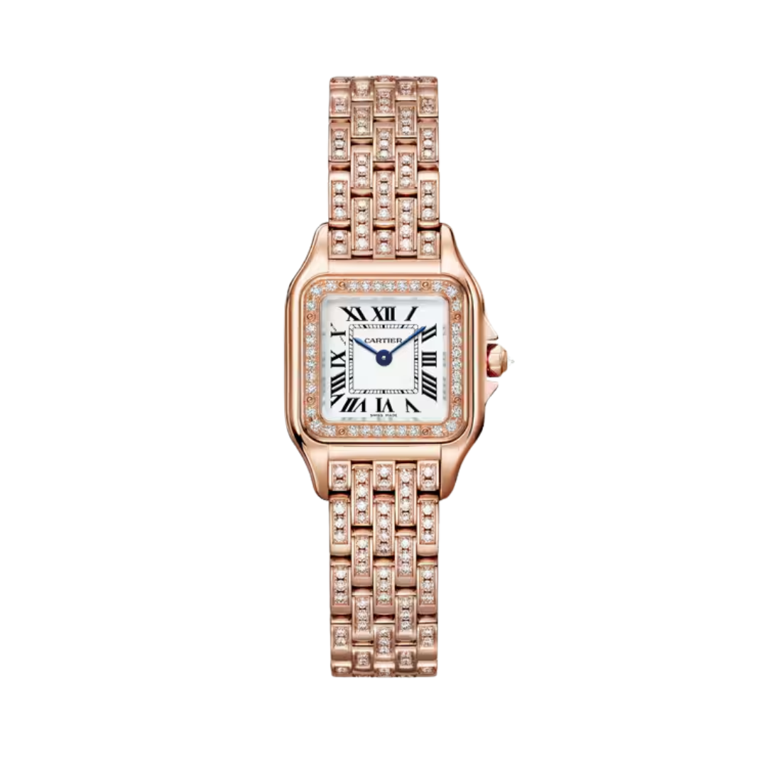 Đồng Hồ Cartier Panthère De Cartier Rose Gold Silver Dial 22mm WJPN0061
