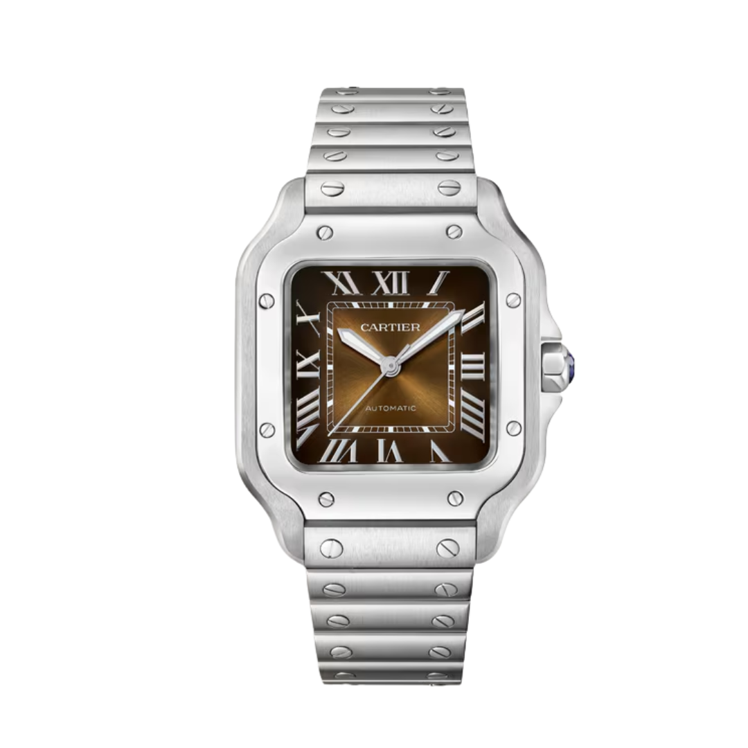 Đồng Hồ Cartier Santos de Cartier Brown 35.1mm WSSA0065