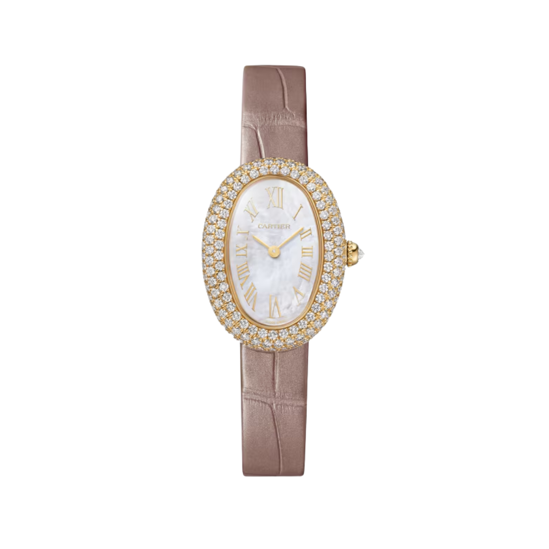 Đồng Hồ Cartier Baignoire Yellow Gold Mother-Of-Pearl Dial 23.1mm WJBA0048