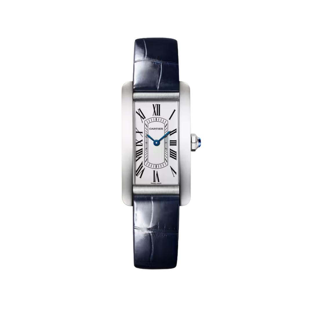 Đồng Hồ Cartier Tank Américaine Steel Silver Dial 19.4mm WSTA0117