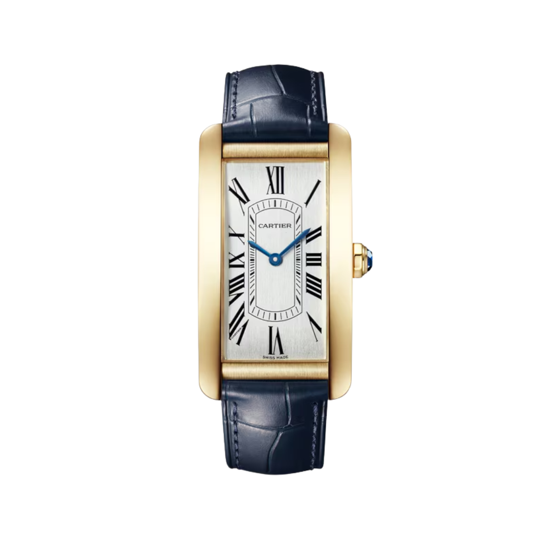Đồng Hồ Cartier Tank Américaine Yellow Gold Silver Dial 24.4mm WGTA0300