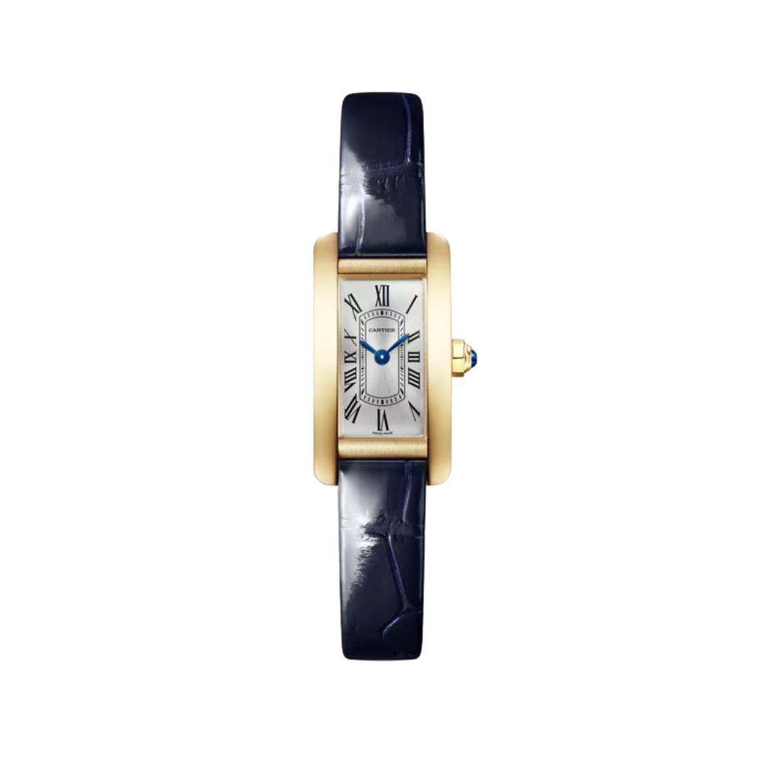 Đồng Hồ Cartier Tank Américaine Yellow Gold Silver Dial 15.2mm WGTA0353