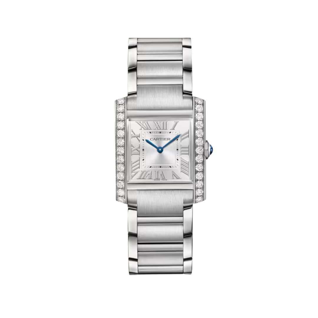 Đồng Hồ Cartier Tank Française Steel Silver Dial 27mm W4TA0028