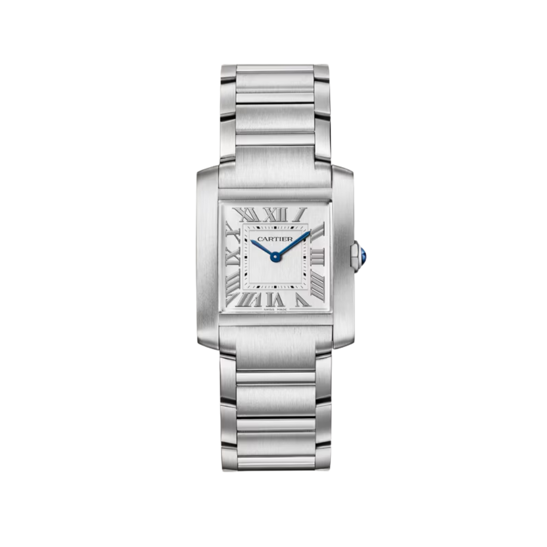 Đồng Hồ Cartier Tank Française Steel Silver Dial 27mm WSTA0105