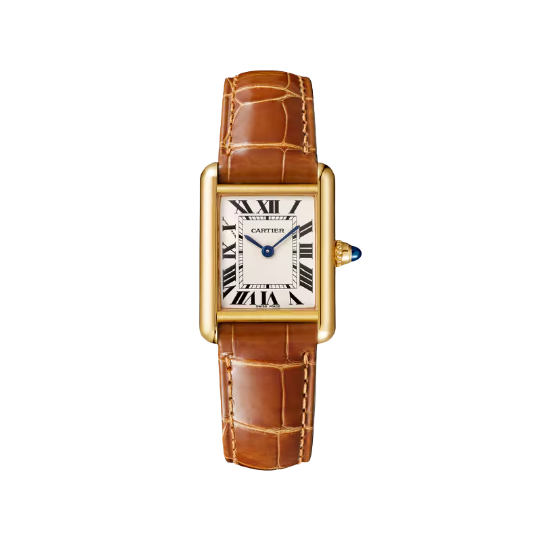 Đồng Hồ Cartier Tank Louis Cartier Yellow Gold Silver Dial 22mm WGTA0342
