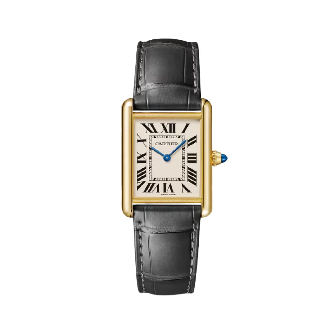 Đồng Hồ Cartier Tank Louis Cartier Yellow Gold Silver Dial 25.5mm WGTA0343