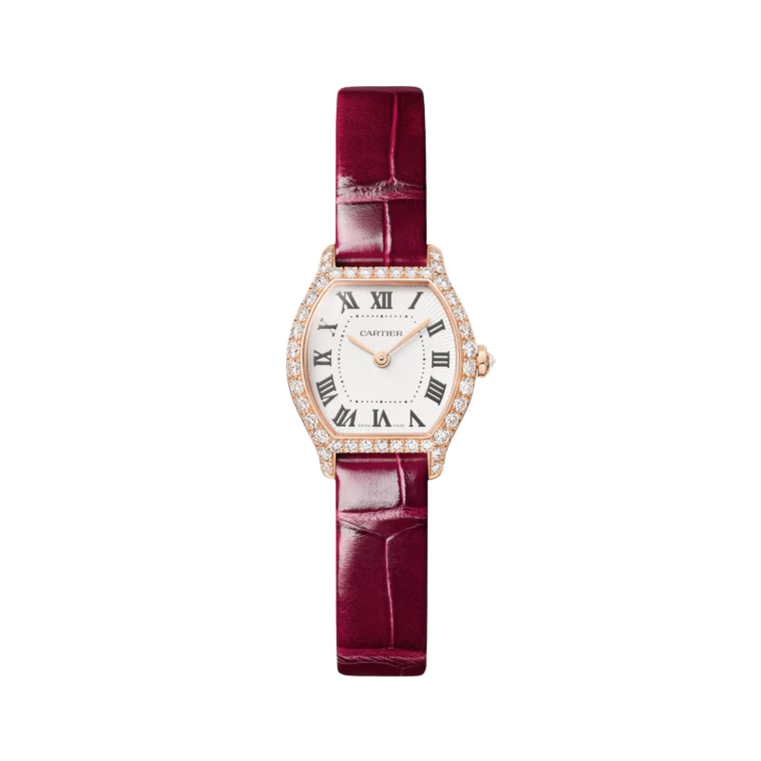 Đồng Hồ Cartier Tortue Rose Gold Silver Dial 20.9mm WJTO0011