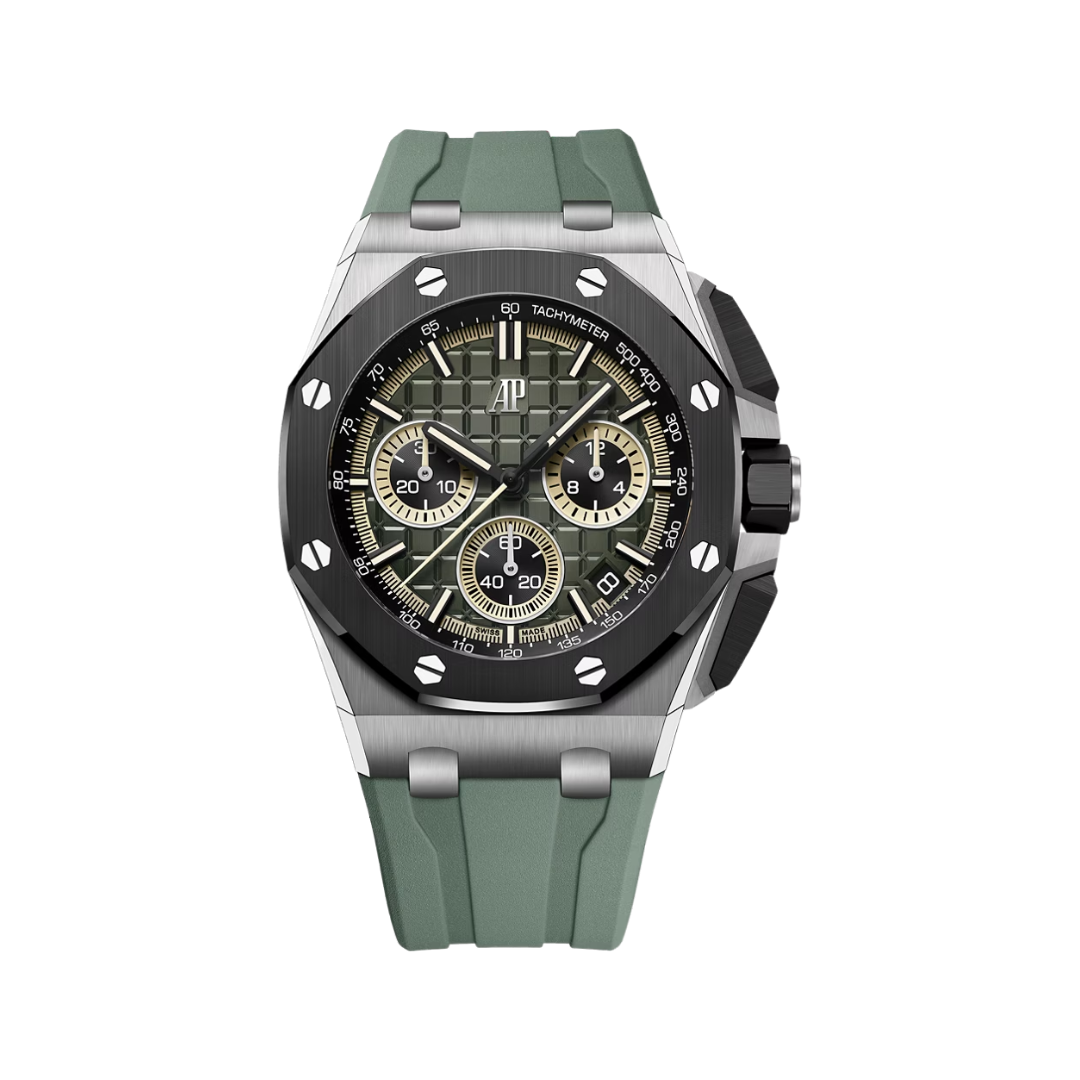 Đồng Hồ Audemars Piguet Royal Oak Offshore Smoked Green Khaki 43mm 26420IO.OO.A402CA.01