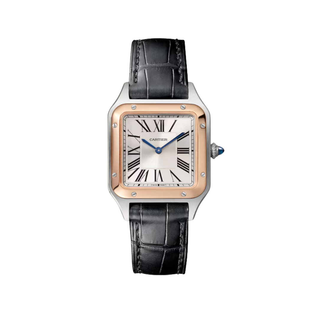 Đồng Hồ Cartier Santos-Dumont Steel Silver Dial 27.5mm W2SA0038