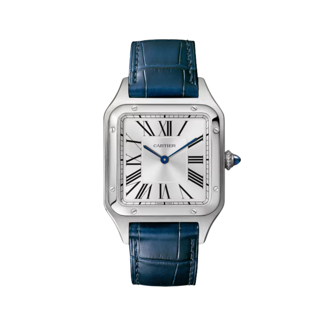 Đồng Hồ Cartier Santos-Dumont Steel Silver Dial 31.4mm WSSA0085