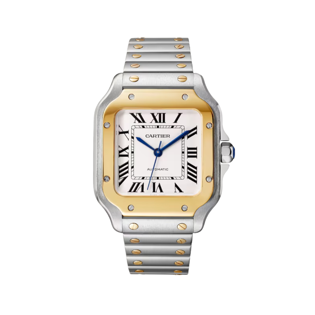 Đồng Hồ Cartier Santos De Cartier Steel Silver Dial 35.1mm W2SA0016
