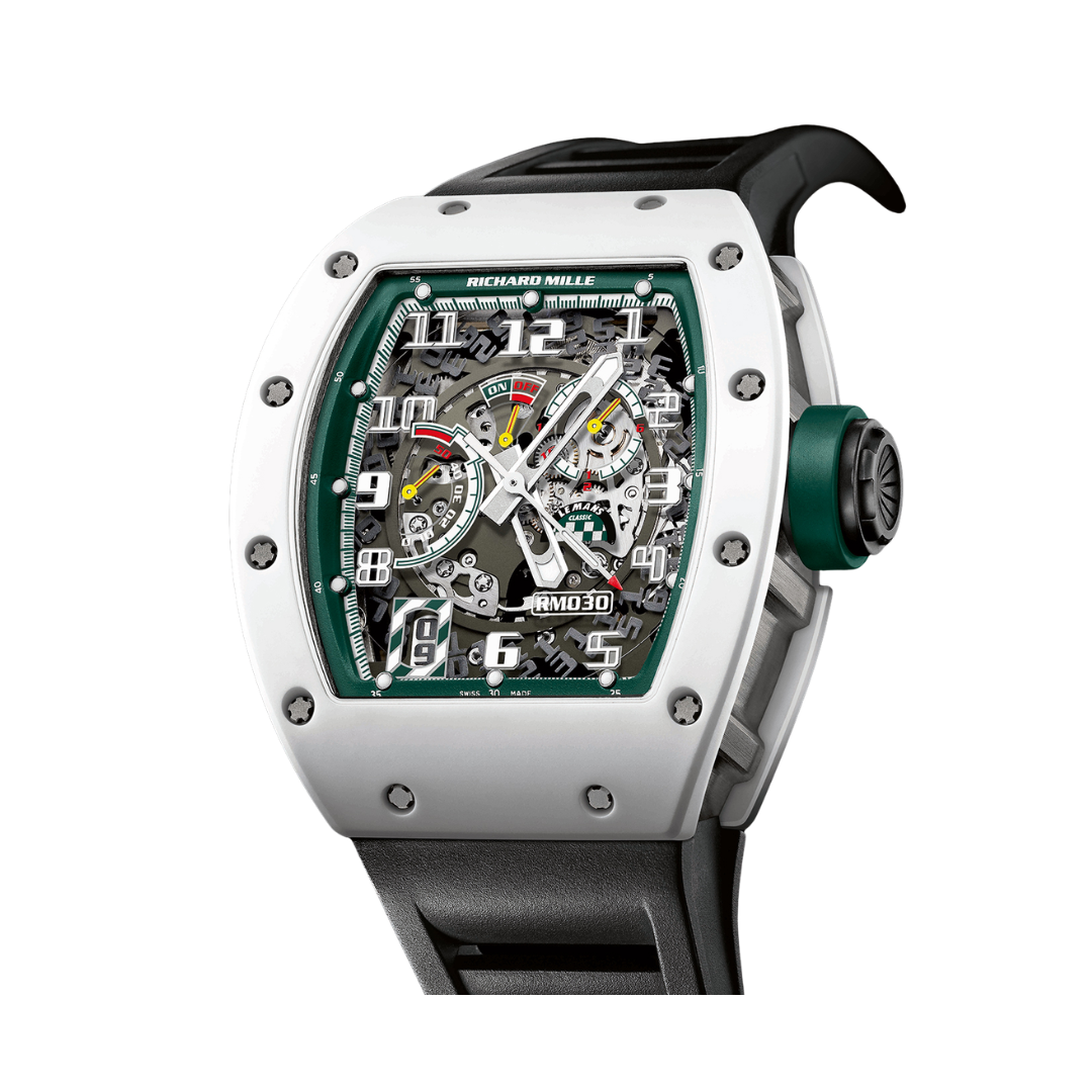 Đồng Hồ Richard Mille RM030 Le Mans Classic In White ATZ Ceramic