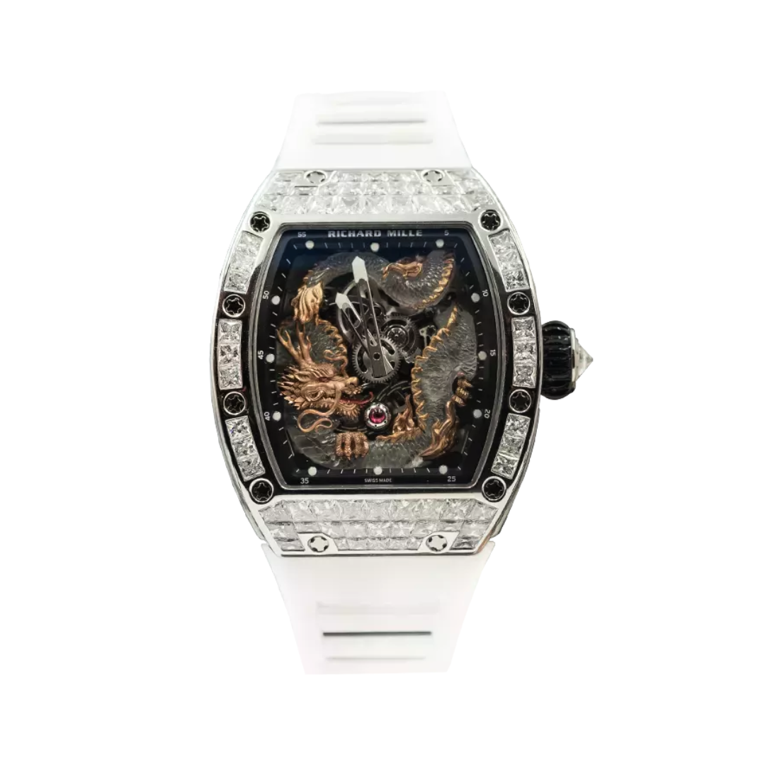 Đồng Hồ Richard Mille RM 57-03 White Gold Dragon Tourbillon