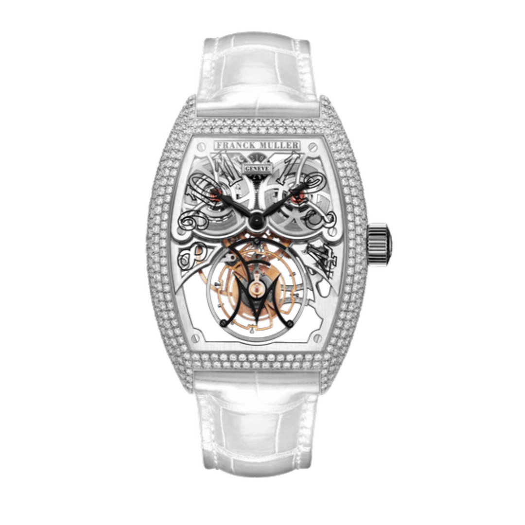 Đồng Hồ Franck Muller Cintrée Curvex 8889 T G SQT BR D7 White Gold Diamond